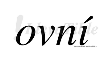 Ovní  lleva tilde con vocal tónica en la «i»