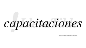 Capacitaciones  no lleva tilde con vocal tónica en la «o»