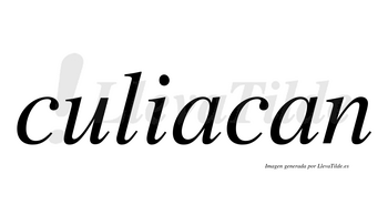 Culiacan  no lleva tilde con vocal tónica en la primera «a»