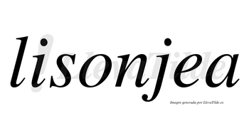 Lisonjea no lleva tilde con vocal tónica en la «e»