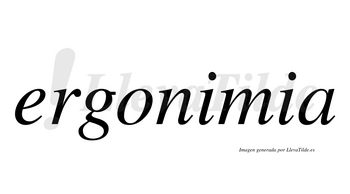 Ergonimia  no lleva tilde con vocal tónica en la primera «i»