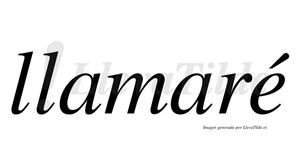 ¿Lleva tilde llamaré? | LlevaTilde.es