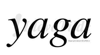 Yaga no lleva tilde con vocal tónica en la primera «a»