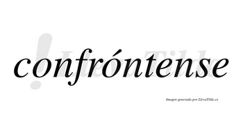 Confróntense  lleva tilde con vocal tónica en la segunda «o»