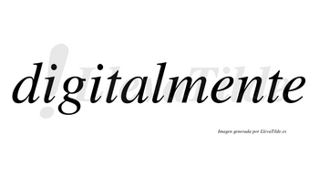 Digital no lleva tilde con vocal tónica en la «a»