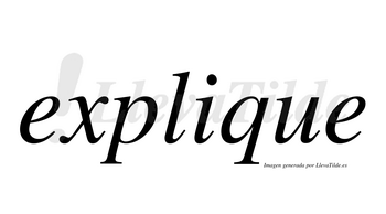 Explique  no lleva tilde con vocal tónica en la «i»