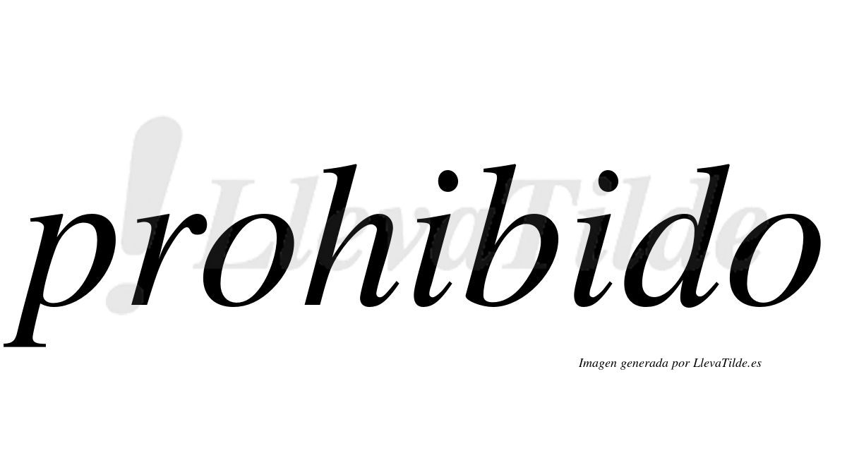 ¿Lleva tilde prohibido? | LlevaTilde.es