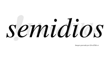 Semidios no lleva tilde con vocal tónica en la primera «i»