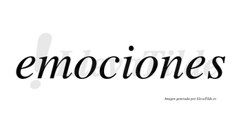 Emociones  no lleva tilde con vocal tónica en la segunda «o»