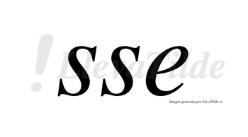 Sse no lleva tilde con vocal tónica en la «e»
