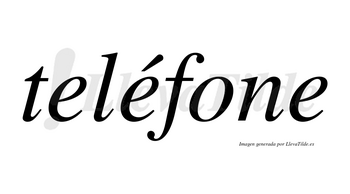 Teléfone lleva tilde con vocal tónica en la segunda «e»