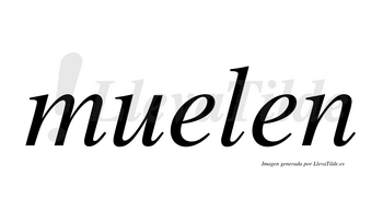 Muelen  no lleva tilde con vocal tónica en la primera «e»