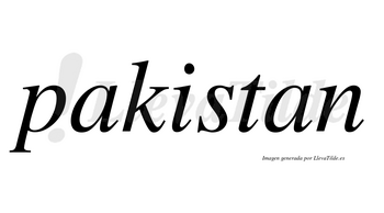 Pakistan no lleva tilde con vocal tónica en la «i»