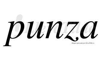 Punza no lleva tilde con vocal tónica en la «u»