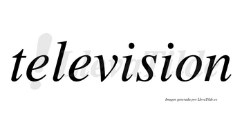 Television no lleva tilde con vocal tónica en la primera «i»