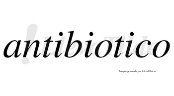 Antibiotico no lleva tilde con vocal tónica en la tercera «i»