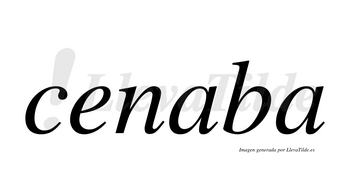 Cenaba  no lleva tilde con vocal tónica en la primera «a»