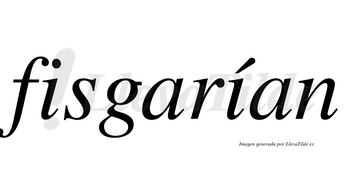 Fisgarían  lleva tilde con vocal tónica en la segunda «i»