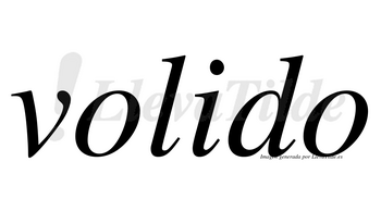 Volido no lleva tilde con vocal tónica en la «i»