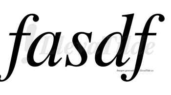 Fasdf no lleva tilde con vocal tónica en la «a»
