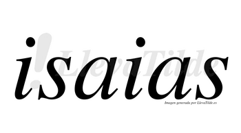 Isaias  no lleva tilde con vocal tónica en la primera «i»