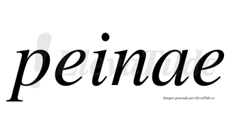 Peinae no lleva tilde con vocal tónica en la «a»
