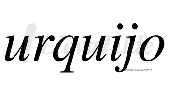 Urquijo  no lleva tilde con vocal tónica en la segunda «u»