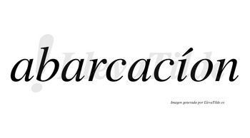 Abarcacíon  lleva tilde con vocal tónica en la «i»