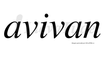 Avivan  no lleva tilde con vocal tónica en la «i»