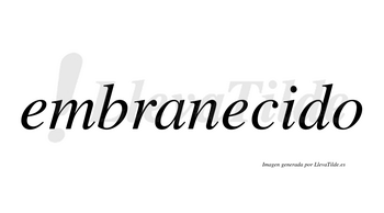 Embranecido  no lleva tilde con vocal tónica en la «i»