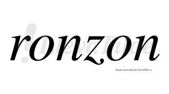 Ronzon no lleva tilde con vocal tónica en la primera «o»