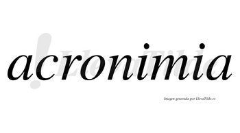 Acronimia no lleva tilde con vocal tónica en la primera «i»