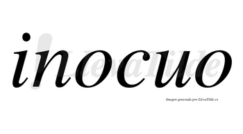 Inocuo  no lleva tilde con vocal tónica en la primera «o»