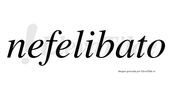 Nefelibato  no lleva tilde con vocal tónica en la «a»