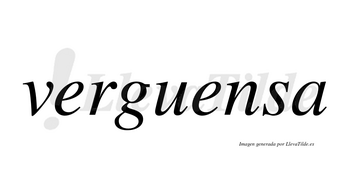 Verguensa  no lleva tilde con vocal tónica en la segunda «e»