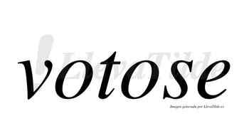 Votose  no lleva tilde con vocal tónica en la segunda «o»
