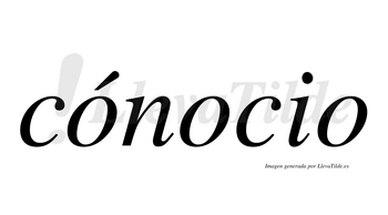 Cónocio  lleva tilde con vocal tónica en la primera «o»