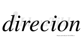 Direcion  no lleva tilde con vocal tónica en la «e»