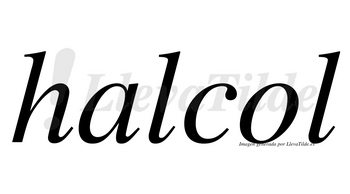 Halcol no lleva tilde con vocal tónica en la «o»