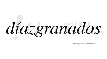 Díazgranados lleva tilde con vocal tónica en la «i»