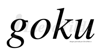 Goku no lleva tilde con vocal tónica en la «o»