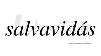 Salvavidás  lleva tilde con vocal tónica en la tercera «a»