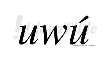 Uwú  lleva tilde con vocal tónica en la segunda «u»