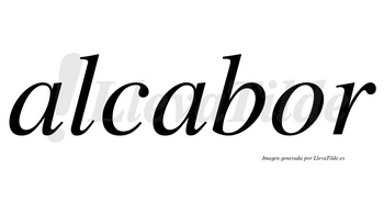 Alcabor no lleva tilde con vocal tónica en la «o»