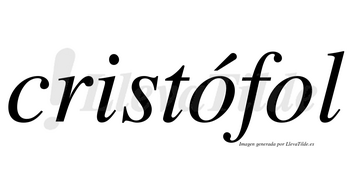 Cristófol lleva tilde con vocal tónica en la primera «o»