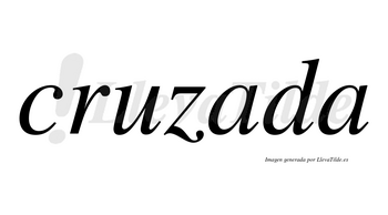 Cruzada no lleva tilde con vocal tónica en la primera «a»