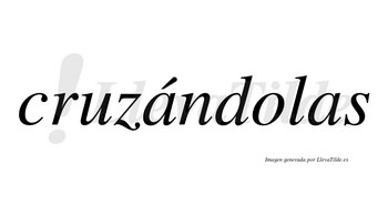 Cruzándolas lleva tilde con vocal tónica en la primera «a»