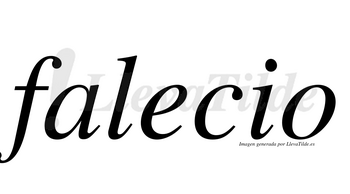 Falecio no lleva tilde con vocal tónica en la «e»