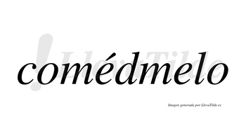 Comédmelo  lleva tilde con vocal tónica en la primera «e»