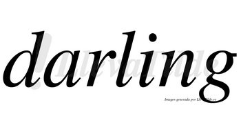 Darling  no lleva tilde con vocal tónica en la «i»